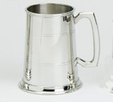 Lined Standard Fine English Pewter Tankard